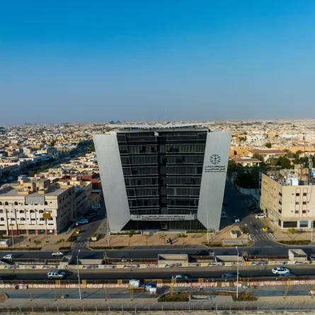 مبنى مجمع الملك سلمان العالمي للغة العربية - الصورة من الموقع الرسمي لمجمع الملك سلمان للغة العربية