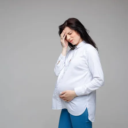 صورة لحامل مصابة بأعراض الأنيميا