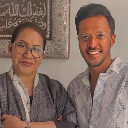 عبدالله الطراروة وسعاد عبدالله- الصورة من حسابه على الانستغرام