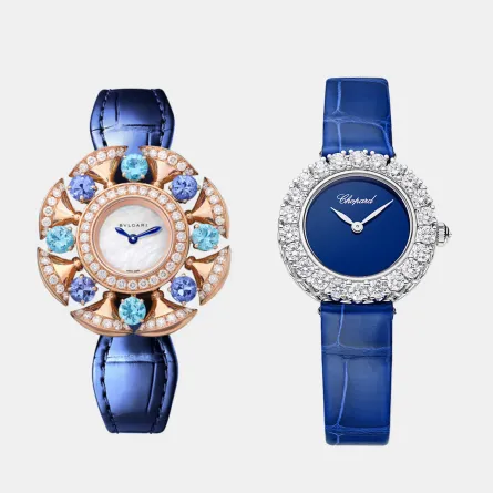 ساعات باللون الأزرق الملكي
