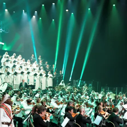 الصورة من الحساب الرسمي لهيئة الموسيقى على منصة اكس