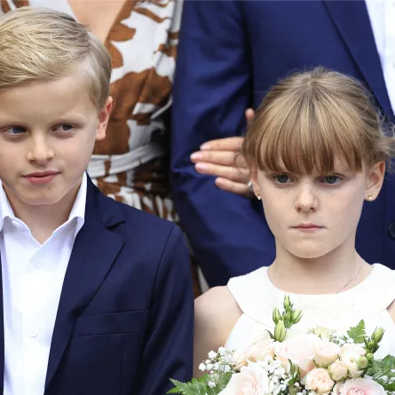 الأمير جاك والأميرة غابرييلا Prince Jacques and Princess Gabriella – مصدر الصورة Photo by VALERY HACHE / AFP