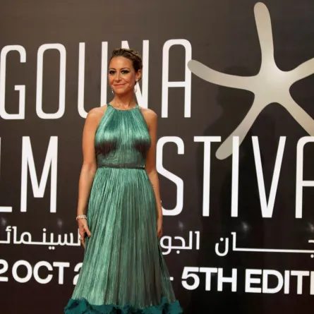 منة شلبي Menna Shalabi من مهرجان الجونة 2021. مصدر الصورة: Khaled DESOUKI / AFP