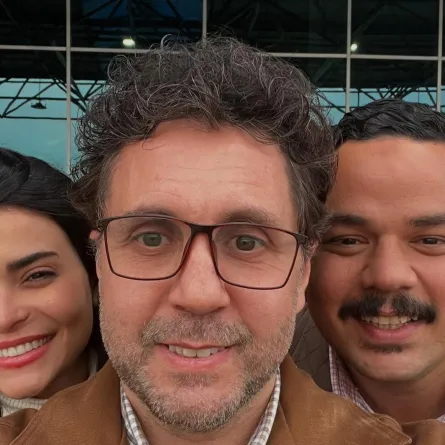 هشام ماجد وأسماء جلال ومصطفى غريب -الصورة من حساب هشام ماجد على إنستغرام