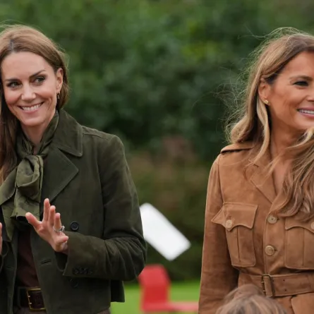 السيدة الأولى ميلانيا ترامب وأميرة ويلز في جولة بقصر وندسور (  First Lady Melania Trump and the Princess of Wales tour Windsor Castle). مصدر الصورة: Yui Mok / POOL / AFP)