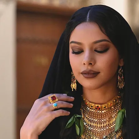 مكياج اليوم الوطني السعودي