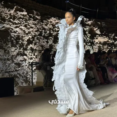 من عرض عدنان أكبر ضمن أسبوع الأزياء في الرياض- تصوير عبير بوحمدان