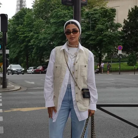 مدونة الموضة حنين الصيفي -الصورة من حسابها على إنستغرام