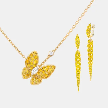 مجوهرات الياقوت الأصفر