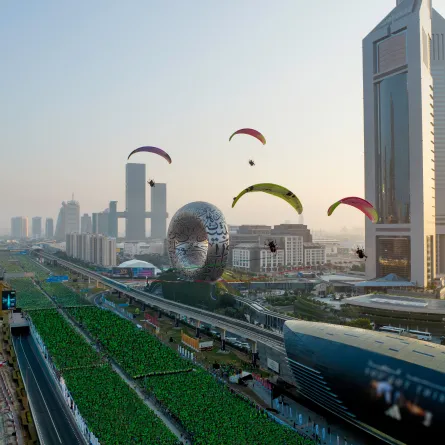 إقبال واسع على تحدي دبي للياقة. الصورة من مكتب دبي الإعلامي