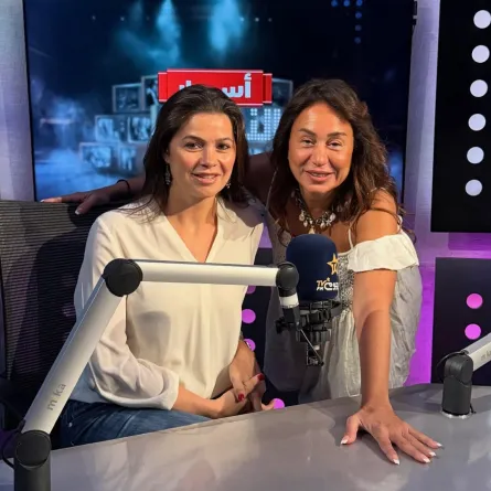 يسرا اللوزي مع إنجي علي - الصورة من صفحة نجوم إف إم على إنستغرام