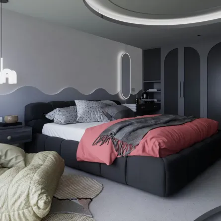 غرفة نوم شبابية أنيقة