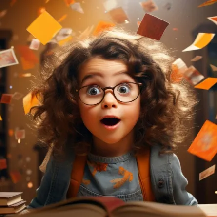 صورة لطفلة مندهشة