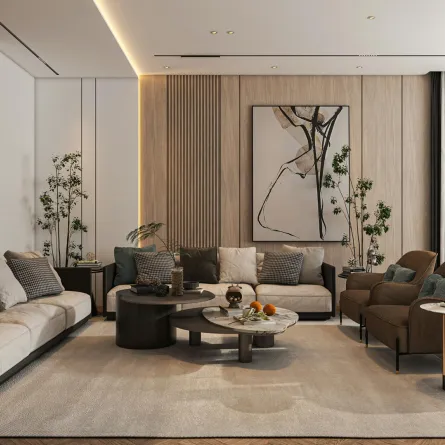 غرفة معيشة مودرن 