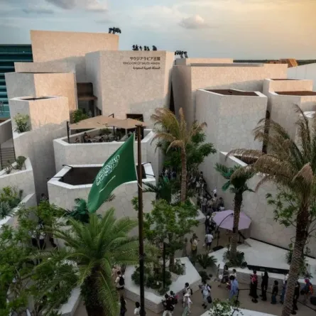 جناح السعودية في إكسبو أوساكا. الصورة من وكالة الأنباء السعودية "واس"