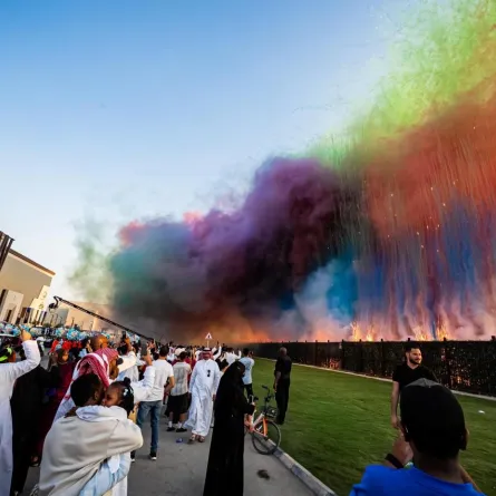 مسيرة افتتاح موسم الرياض2025 - الصورة من حساب موسم الرياض على منصة إكس