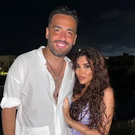رامي جمال وزوجته ناريمان - الصورة من حسابها على إنستغرام