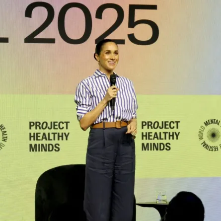 ميغان ماركل في مدينة نيويورك Meghan in New York City. مصدر الصورة: Rob Kim/Getty Images for Project Healthy Minds/AFP