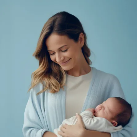 صورة تعبر عن علاقة رائعة بين الأم والمولود