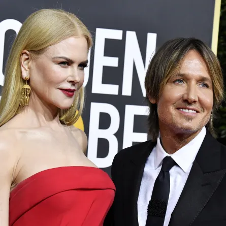 نيكول كيدمان وكيث أوربان في حفل توزيع جوائز غولدن غلوب 2020 كاليفورنيا - Nicole Kidman and Keith Urban. مصدر الصورة Frazer Harrison / GETTY IMAGES NORTH AMERICA / Getty Images via AFP
