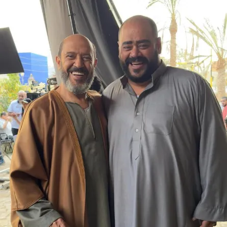 محمد ممدوح وأشرف عبد الباقي من فيلم السادة الأفاضل - الصورة من حساب أشرف عبد الباقي على إنستغرام