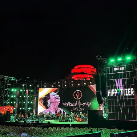 التحضيرات النهائية من حفل افتتاح مهرجان الموسيقى العربية- الصورة من حساب المهرجان على فيسبوك