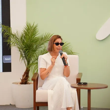 منة شلبي من مهرجان الجونة السينمائي 2025. الصورة من المركز الإعلامي للمهرجان