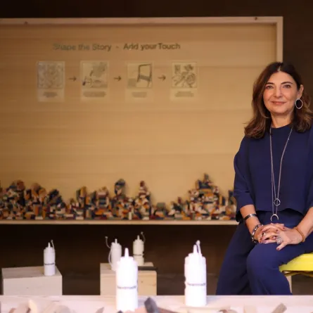 المصممة اللبنانية ندى دبس