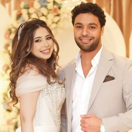 أجمد جمال وزوجته فرح الموجي- الصورة من حسابه الخاص بإنستغرام