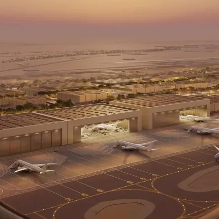 مطار الملك سلمان الدولي. الصورة من وكالة الأنباء السعودية "واس"