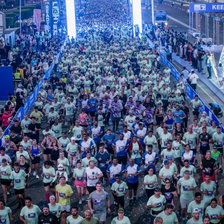 ماراثون أدنوك أبوظبي 2024 . الصورة من وكالة الأنباء الإماراتية "وام"