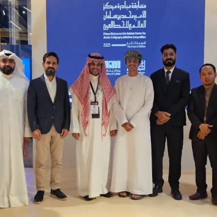 الفائزون في مسابقة الخط العربي بمعرض الرياض الدولي للكتاب 2025