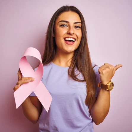 ارتباط الشريط الوردي بسرطان الثدي