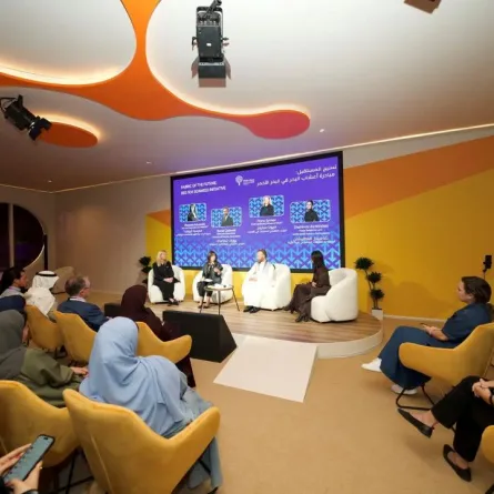 إطلاق مشروع ألياف البحر الأحمر خلال مشاركة هيئة الأزياء في منتدى مسك العالمي - مصدر الصورة: وكالة الأنباء السعودية - واس