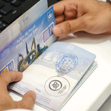 ختم خاص بتحدي دبي للياقة. الصورة من مكتب دبي الإعلامي