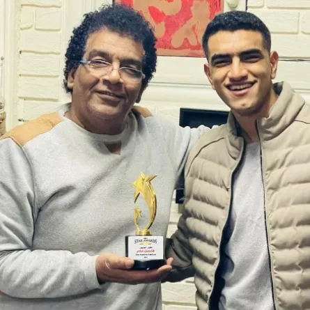 السيناريست أحمد عبد الله وابنه علي - الصورة من حساب الأخير على فيسبوك