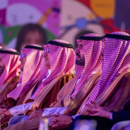 وزير الثقافة والتعليم يدشنان أكاديمية آفاق للفنون والثقافة. الصورة من وكالة الأنباء السعودية "واس"