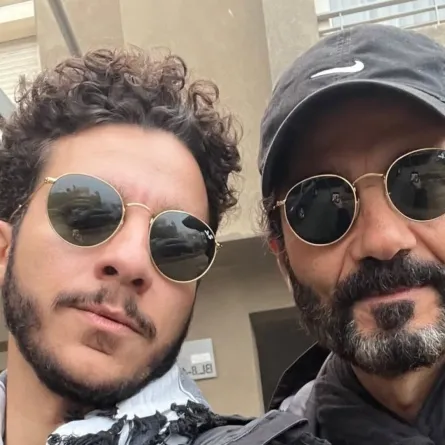 خالد النبوي ونجله نور- الصورة من حساب نور النبوي على إنستغرام