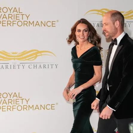 الأمير ويليام وكيت ميدلتون في قاعة ألبرت الملكية بلندن ( Prince William and Kate Middleton at the Royal Albert Hall in London ). مصدر الصورة: CARLOS JASSO / AFP