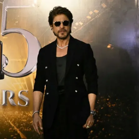 شاروخان في جايبور (Shahrukh Khan in Jaipur). مصدر الصورة: Money SHARMA / AFP