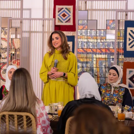 الملكة رانيا العبد الله ( مصدر الصورة:  QUEEN RANIA'S OFFICE / AFP)