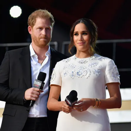 الأمير هاري وميغان ماركل خلال مهرجان في نيويورك (Prince Harry and Meghan Markle during a festival in New York). مصدر الصورة: Angela Weiss / AFP