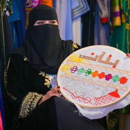 فعاليات الأسبوع السعودي الدولي للحرف اليدوية - الصورة من وكالة الأنباء السعودية "واس"