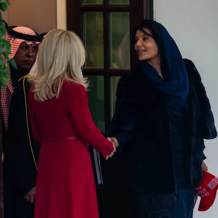 الأميرة ريما بنت بندر في البيت الأبيض - (مصدر الصورة:Eric Lee/Bloomberg via Getty Images