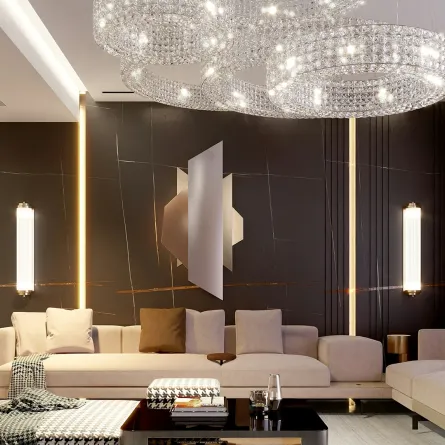 غرفة معيشة فاخرة وعصرية