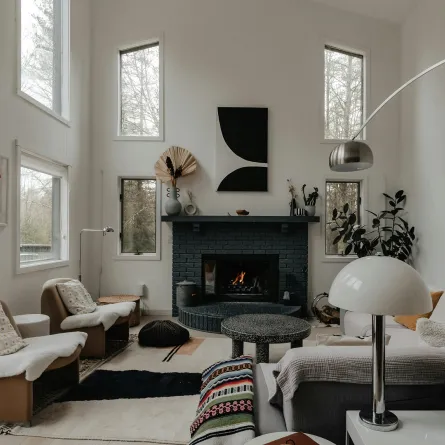 المنزل مع تجهيزات شتوية