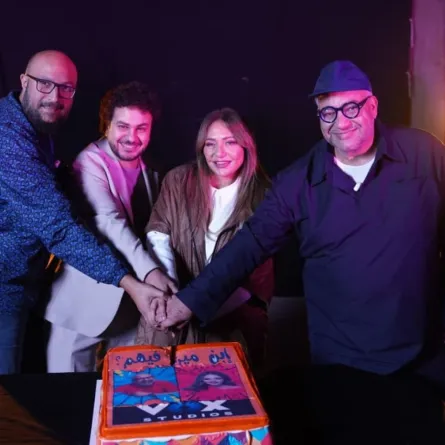 كواليس ابن مين فيهم- الصورة من المركز الإعلامي للفيلم