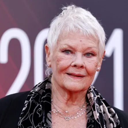 جودي دنش Judi Dench في مهرجان لندن السينمائي 2021. مصدر الصورة:  Tolga Akmen / AFP