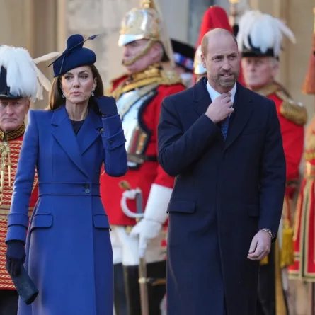 أمير وأميرة ويلز في قصر وندسور (Prince of Wales and Princess of Wales at Windsor Castle). مصدر: الصورة: Cheung / POOL / AFP