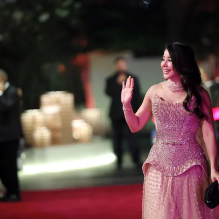 أسيل عمران Aseel Omran في مهرجان البحر الأحمر السينمائي 2025. مصدر الصورة: Vittorio Zunino Celotto/Getty Imagesfor the Red Sea International Film Festival